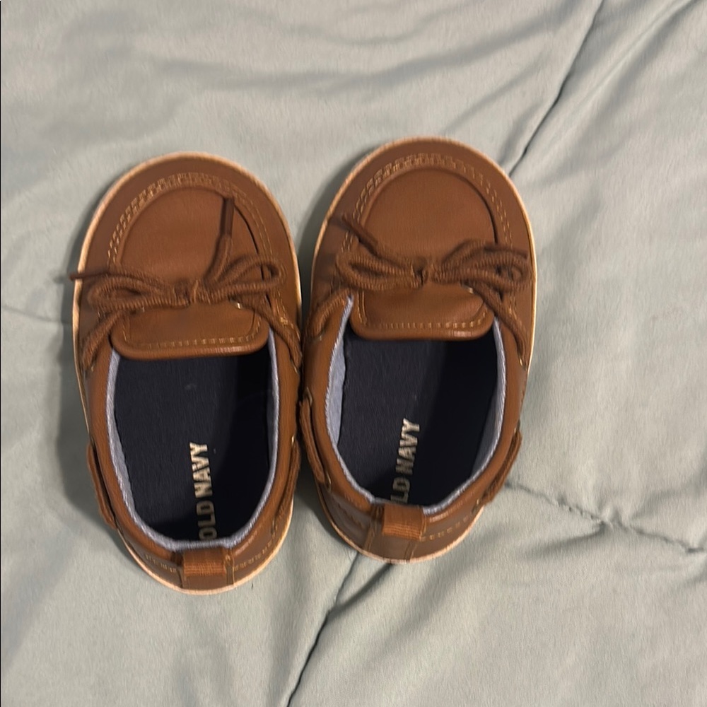 Old Navy baby Tan boat shoes